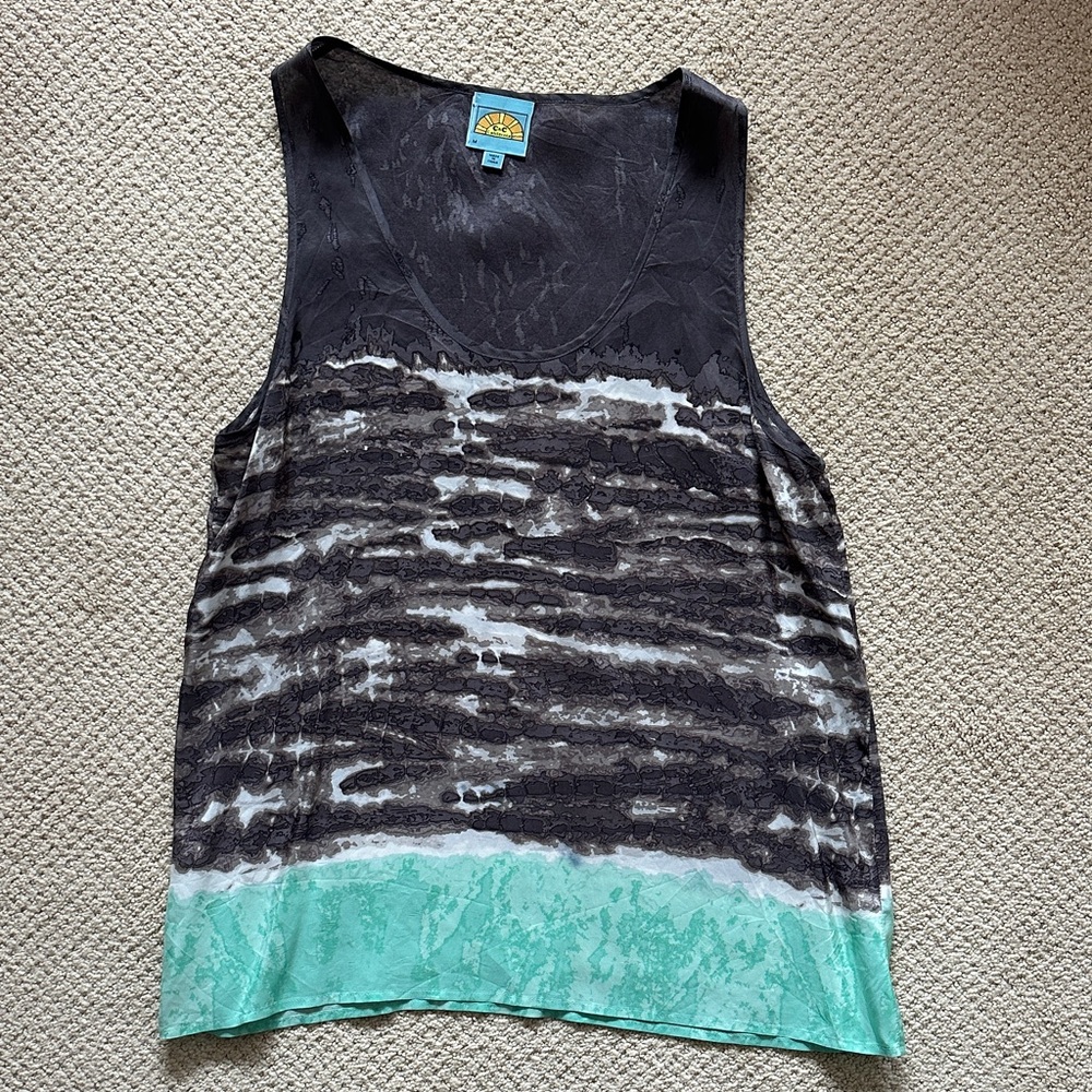 C&C California Silk Blouse Sleeveless Top